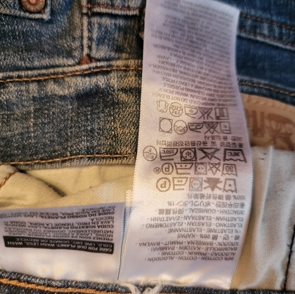 LEVI'S Straight Leg 505 Jeans Size 12 Short - Picture 7 of 8